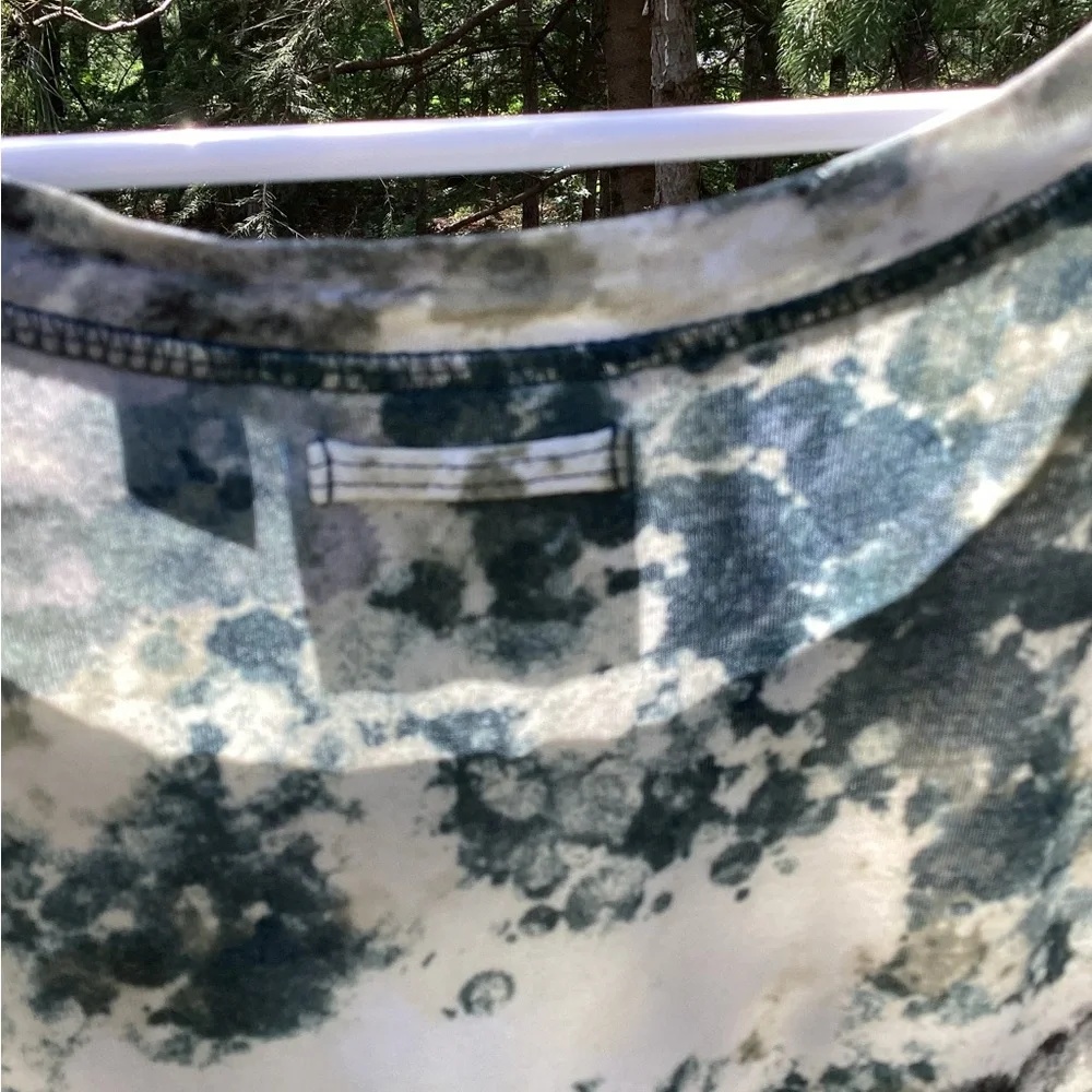 Simply Vera Vera Wang cream, green and black Sleeveless Tank Top - Picture 9 of 10